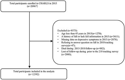 Depressive symptoms increase the risk of falls and injurious falls in Chinese adults aged ≥ 45 years: A 3-year cohort study